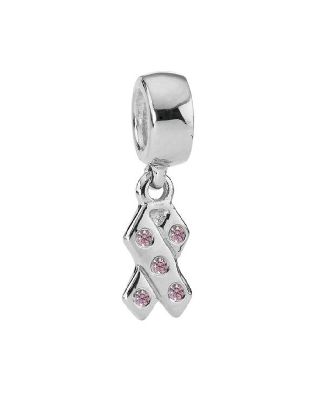 Pandora Breast Cancer Awareness Ribbon with Pink CZs 790314PCZ…